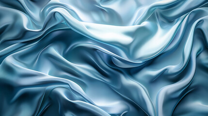 Poster - abstract business background with smooth blue folds relaxing creative wallpaper 