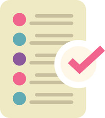 Poster - completed checklist with checkmark icon showing task completion