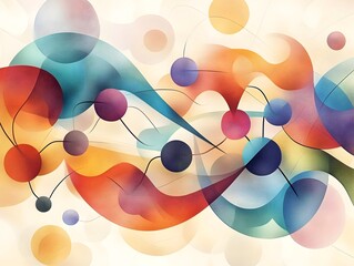 Poster - visually captivating abstract representation of the insulin molecule using bold geometric patterns a