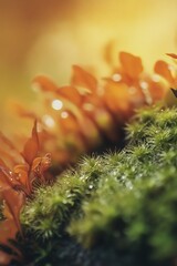 Poster - Close up macro photography of a sunflower with water droplets on the petals