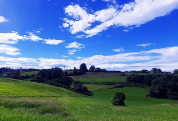 landscape with clouds