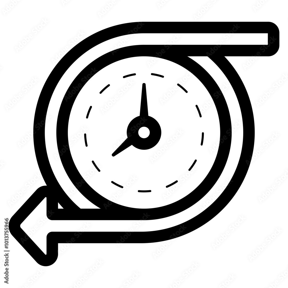 past time clock icon Stock Vector | Adobe Stock