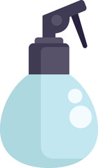 Sticker - Blue spray bottle dispensing cleaning product, perfect for representing cleaning tasks