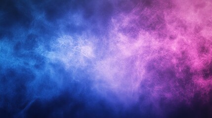 Poster - Blue and purple gradient blur with a grainy noise texture, creating a soft, abstract background with a calming, ethereal feel.