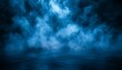 © DruZhi Art - Abstract Image of Dark Blue Smoke on a Black Background Creating a Mysterious Atmosphere