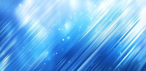 Poster - Abstract Blue Background with Diagonal Lines