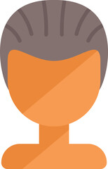 Poster - simple minimalist avatar icon of a young man with short hair, suitable for a profile picture