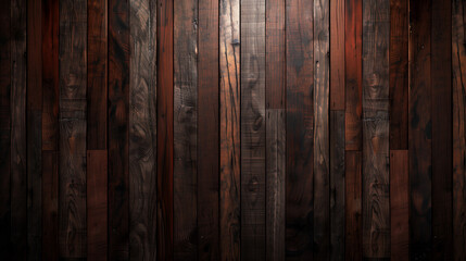 A dark wooden background design featuring rich textures and patterns, creating a warm and inviting atmosphere.

