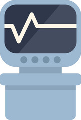 Poster - medical monitor displaying a heartbeat line indicating the patient's vital signs