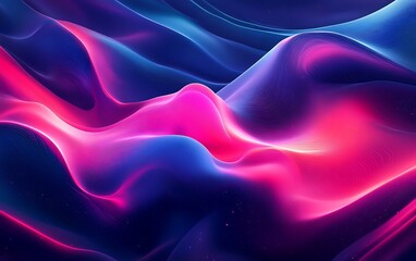 Aufkleber - A vibrant, flowing abstract image showcasing waves of pink and blue hues, creating a dynamic and visually appealing texture.