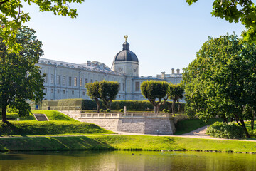 Wall Mural - Gatchina, Russia, September 07, 2024: Palace Park of the Gatchina Museum-Reserve