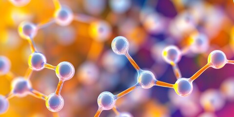 Poster - Lipids Structure: Illustrate the structure of a phospholipid molecule, showcasing its hydrophilic head and hydrophobic tail in a bilayer formation.