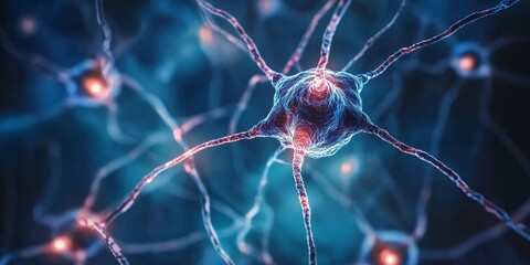 Poster - Machine Learning Algorithms: Illustrate a visual representation of neural networks with interconnected nodes, highlighting the complexity of AI development.