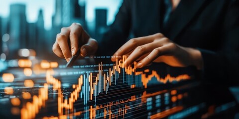 Leinwandbilder - Sector Comparison Bar Chart: Illustrate a comparative bar chart showing the performance of various sectors in the stock market, highlighting the best and worst performers