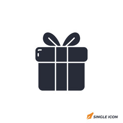 Leinwandbilder - Gift Box icon vector illustration. Gift Box symbol isolated on white background