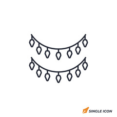 Poster - festive light icon vector illustration. festive light symbol isolated on white background