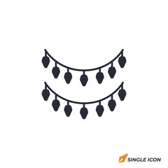 Poster - festive light icon vector illustration. festive light symbol isolated on white background