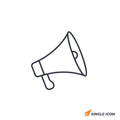 Poster - megaphone icon vector illustration. megaphone symbol isolated on white background