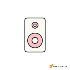 Leinwandbilder - speaker icon vector illustration. speaker symbol isolated on white background