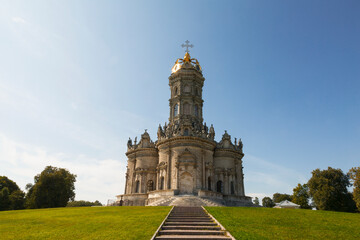 Wall Mural - Settlement Dubrovitsy. Church of the Sign of the Blessed Virgin. Unique monument of Russian architecture of the late XVII – early XVIII centuries. Podolsk, Moscow region, Russia