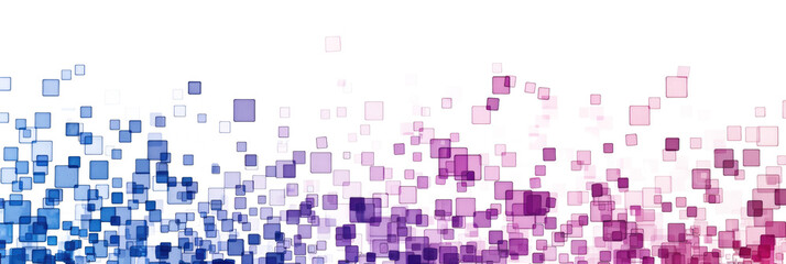 purple blue pixel pattern art isolated on white or transparent png