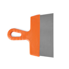 Sticker - One putty knife isolated on white. Construction tool