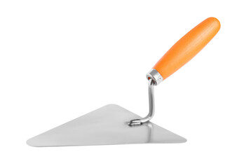 Poster - One trowel isolated on white. Construction tool