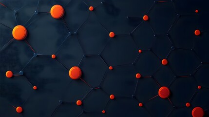 Poster - detailed and accurate flat design depicting the molecular structure and atomic arrangement of a sing