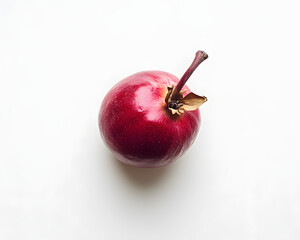 red apple on a white background