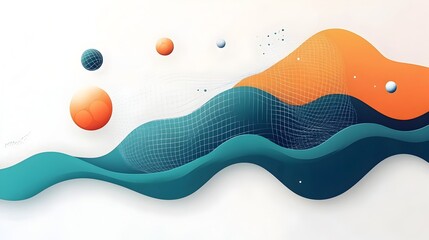 Poster - graphene an advanced material with unique properties showcased in a flat design for its application 