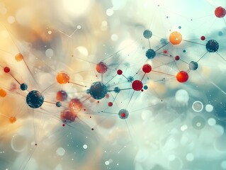 Poster - Captivating digital artwork featuring the intricate structure of the insulin molecule as the central motif with glitch effects and digital distortions creating a modern