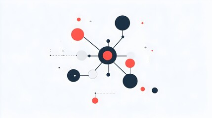 Poster - Visually captivating and scientifically accurate minimalist of the insulin molecule showcasing its essential structure and form through clean lines and simple geometric shapes