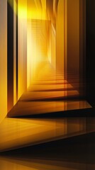 Fototapete - geometric abstract background with golden hues and layered patterns