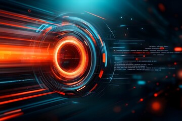 Poster - Mesmerizing retrofuturistic fusion of sleek smart mobility ethereal wireframe constructs and dynamic abstract compositions showcasing the of organic and mechanical forms in a luminous