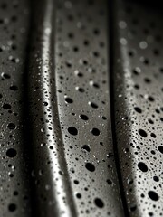 Wall Mural - Abstract metallic surface with holes.