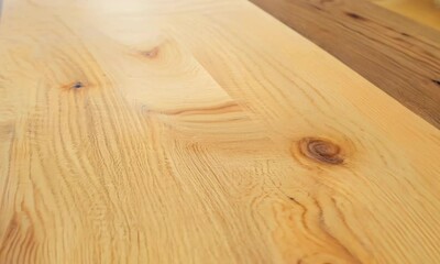 Wall Mural - Light teak wood texture with knots Video