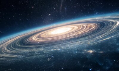 Wall Mural - vast expanse of stars and galaxies in the deep universe. video