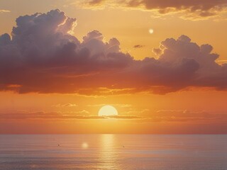 Poster - sunset over the ocean