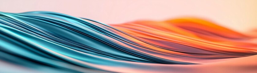 Poster - Abstract waves of color in mesmerizing patterns create a dynamic and artistic visual experience for design projects.