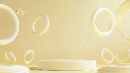 Poster - Elegant 3D Podium with Ample Space for Display