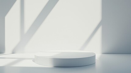 Poster - Modern 3D Podium in a Minimalist Space