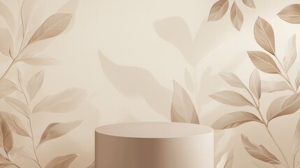 Poster - Elegant 3D Podium with Empty Space and Soft Background