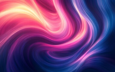 Poster - An abstract swirl of vibrant colors blending shades of pink, purple, and blue, creating a dynamic and fluid visual effect.