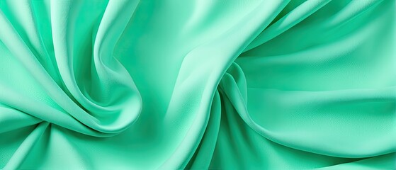 Abstract Green Fabric Texture