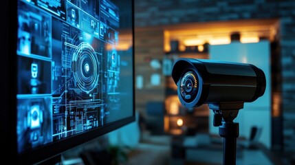 Security Camera System in a Modern Home