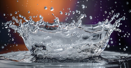 Poster - High speed photography, water splash.