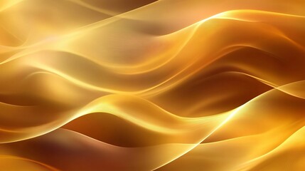 Poster - Fluid golden wave texture background