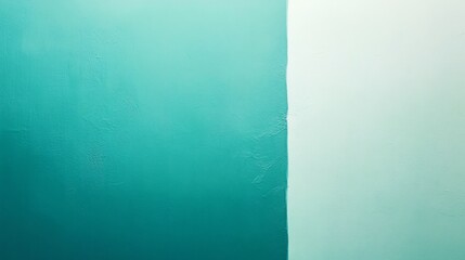 Poster - Abstract teal and white color gradient.