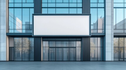 blank billboard at the airport