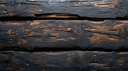 Wall Mural - Surface of the old brown wood texture. Old dark textured wooden background. Top view.